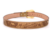 Cargar imagen en el visor de la galería, Plain Belt- #8051-8057 Longhorn Horse Crocodile Prayer Floral
