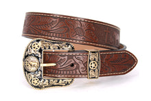 Cargar imagen en el visor de la galería, Plain Belt- #8051-8057 Longhorn Horse Crocodile Prayer Floral
