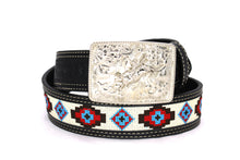 Cargar imagen en el visor de la galería, Embroidery Belt- 810 2&#39;&#39; Width Aztec Fabric Print
