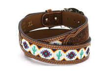 Load image into Gallery viewer, Embroidery Belt- 810 2&#39;&#39; Width Aztec Fabric Print
