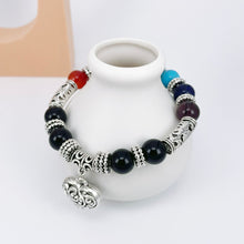 Load image into Gallery viewer, Bracelet-Multicolor Bracelet with Heart Healing Couple Friends Stone

