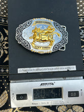 Cargar imagen en el visor de la galería, Buckle- B53 Bull Rider Gold&amp;Silver
