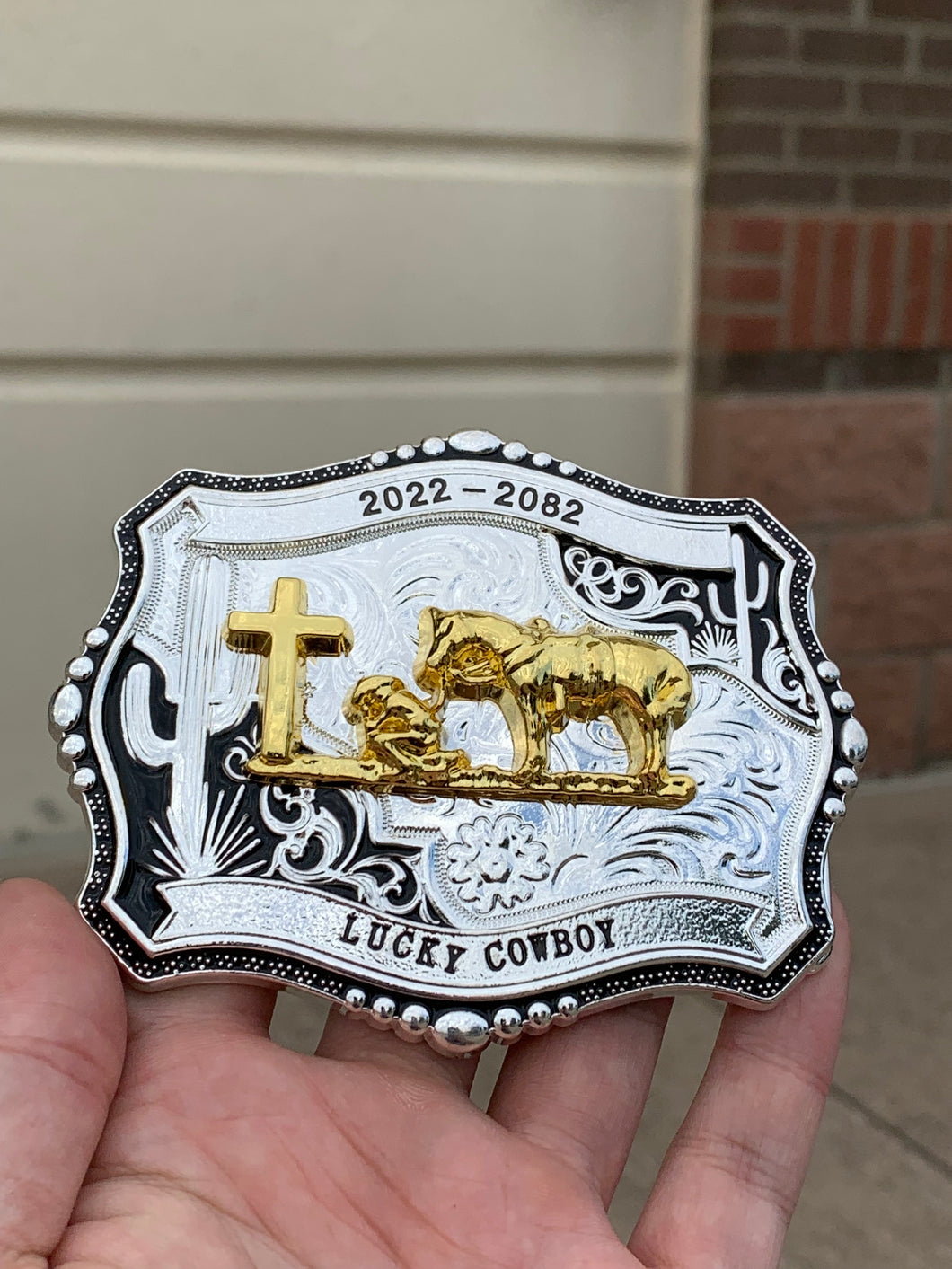 B55- Cowboy Prayer Silver