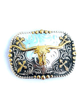 Load image into Gallery viewer, B54- Longhorn Gold&amp;Silver
