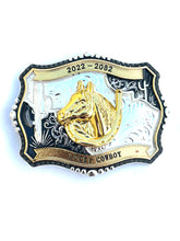 Cargar imagen en el visor de la galería, B55- Longhorn Horseshoe Gold &amp; Silver

