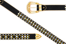 Load image into Gallery viewer, Rhinestone Belt- #005 005A 006 007 Shiny Unisex Rodeo Bling Belt -4
