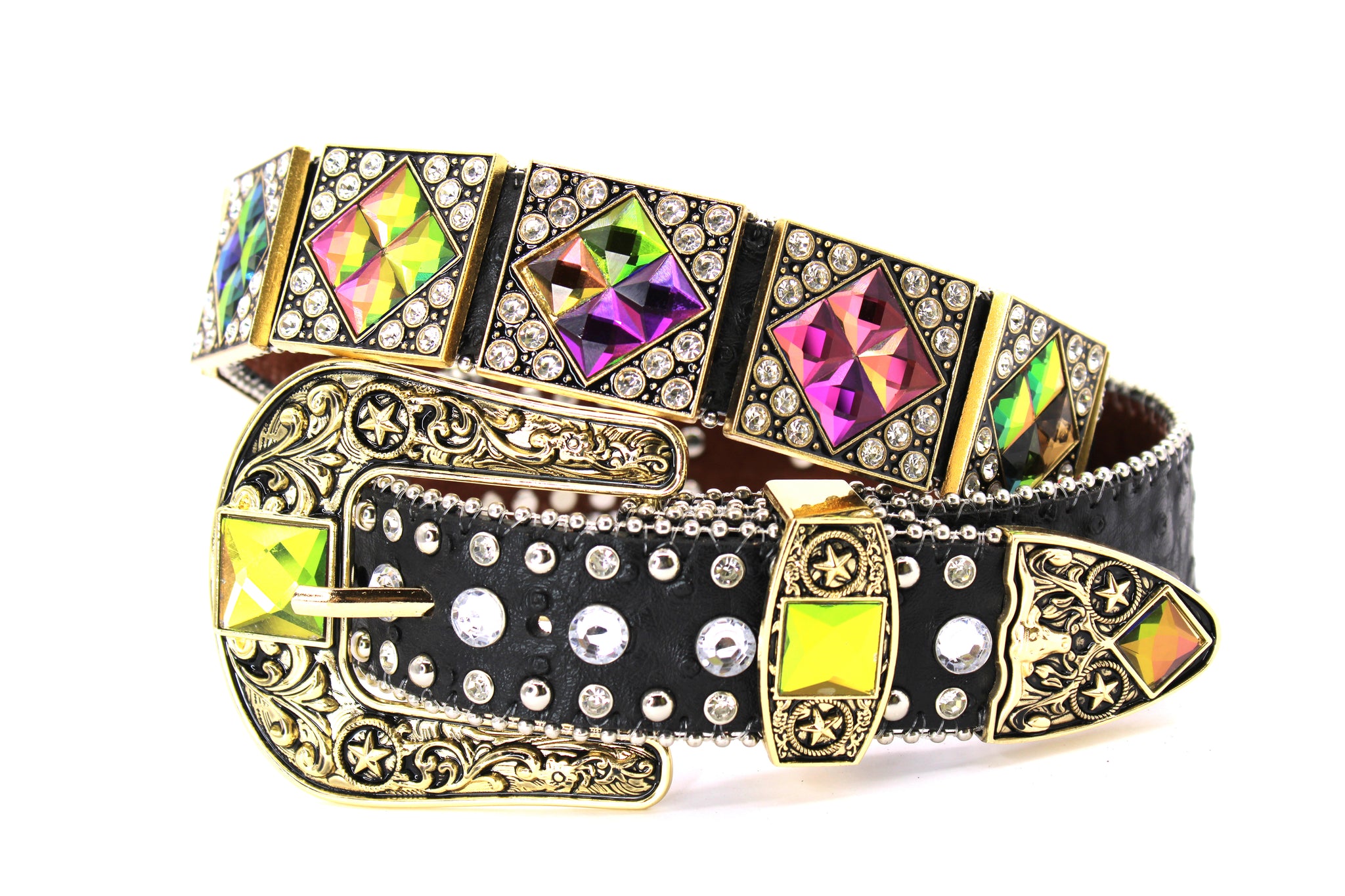 Rhinestone Belt- #501 Rhombic Diamond Stone – WestStarTexas