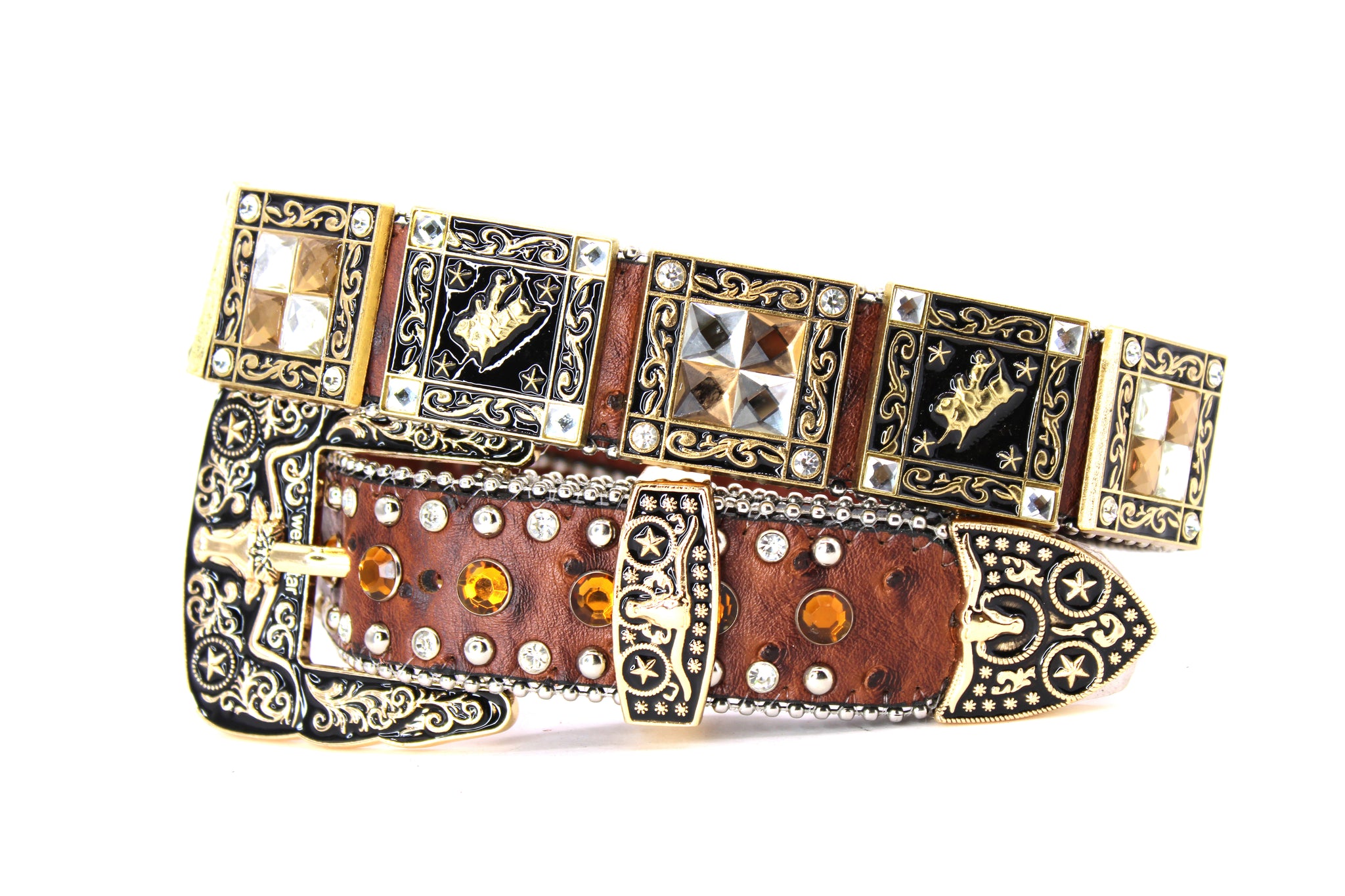 【Rosen Kreuz】studs strap belt Rosen Kreuz】studs strap belt