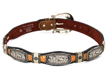 Cargar imagen en el visor de la galería, Concho Belt- #8003 (Silver) Western Concho Decoration Belt

