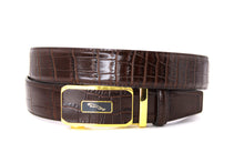 Load image into Gallery viewer, Plain Belt-  Genuine Cow Leather Belt Crocodile Pattern CG Cougar Alligator H Line Z #1
