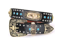 Load image into Gallery viewer, Concho Belt- #N02 Concho with Acrylic Stone -1
