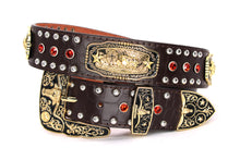 Load image into Gallery viewer, Concho Belt- #N02 Concho with Acrylic Stone -2
