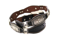 Load image into Gallery viewer, Concho Belt- #S608 Silver Western Concho Belt
